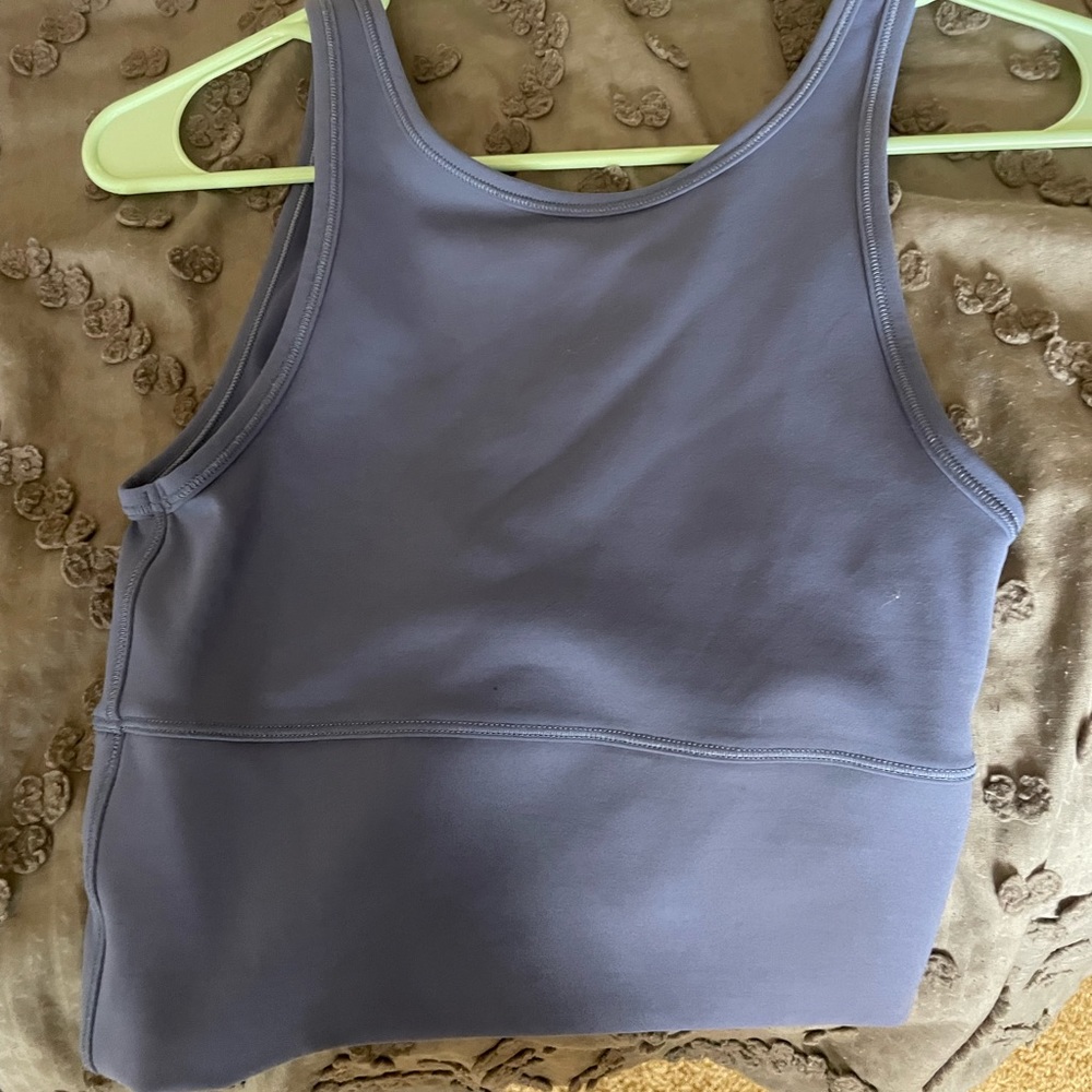Lululemon Power Pivot Ribbed Tank Top in Blue